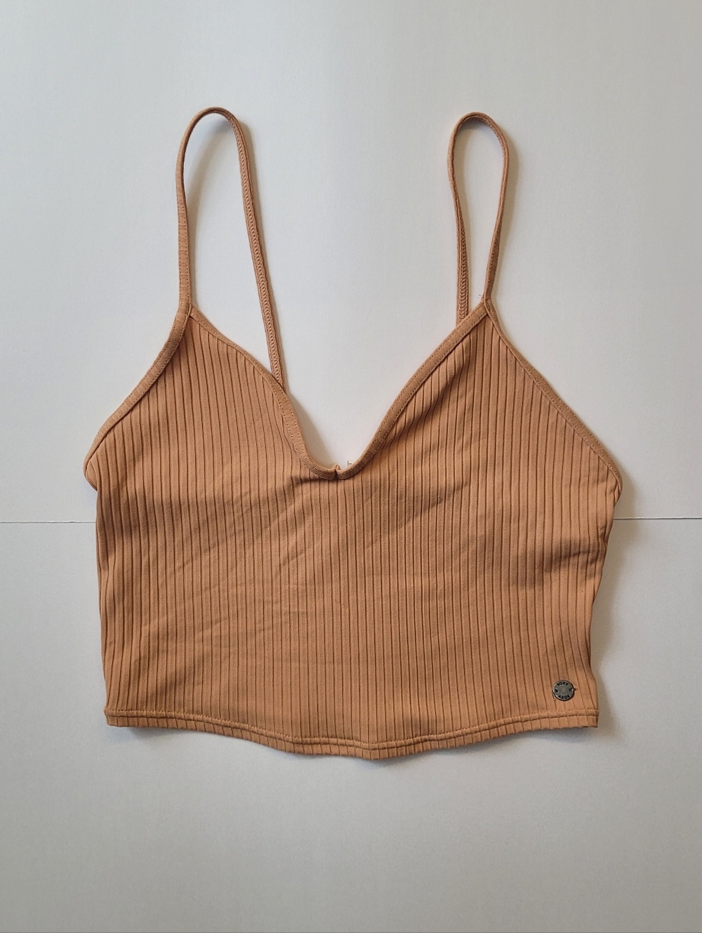Roxy Brami Strappy Crop Top - Tan Sz S